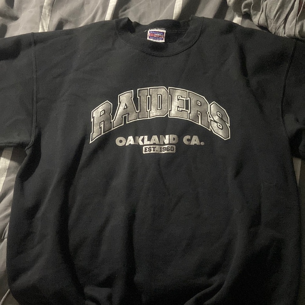 Raiders crewneck sweater vintage size large